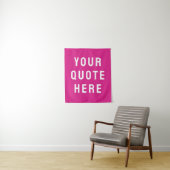 Benutzerdefiniertes rosa Banner Personalisiert Ihr Wandteppich (Beispiel)