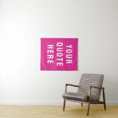 Benutzerdefiniertes rosa Banner Personalisiert Ihr Wandteppich (Beispiel (Horizontal))
