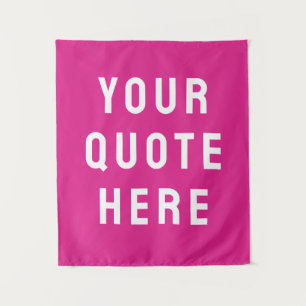 Benutzerdefiniertes rosa Banner - Personalisiertes Wandteppich