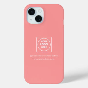 Benutzerdefiniertes rosa Business-Logo Promo iPhon Case-Mate iPhone Hülle