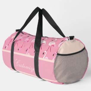 Benutzerdefiniertes rosa Flamingo Paradise Wasserf Duffle Bag