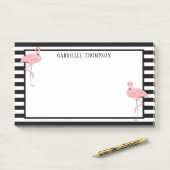 Benutzerdefiniertes rosa Flamingoos-Muster für Sch Post-it Klebezettel (Auf Schreibtisch)