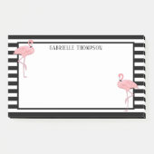 Benutzerdefiniertes rosa Flamingoos-Muster für Sch Post-it Klebezettel (Vorderseite)