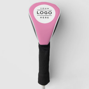 Benutzerdefiniertes rosa Geschäftslogo markierter Golf Headcover