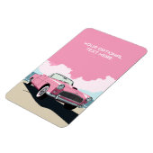 Benutzerdefiniertes rosa klassisches Auto Magnet (Linke Seite)