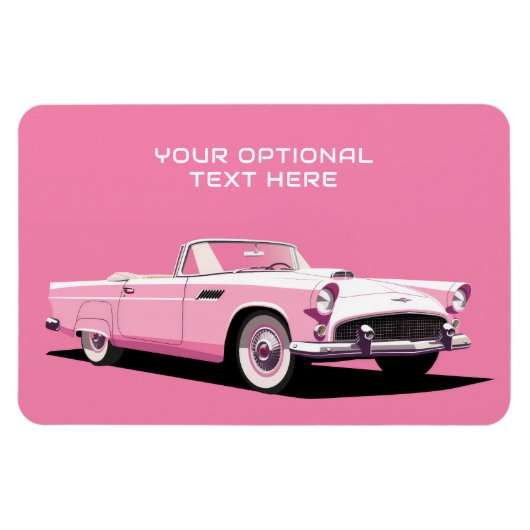 Benutzerdefiniertes rosa klassisches Auto Magnet (Horizontal)