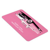 Benutzerdefiniertes rosa klassisches Auto Magnet (Rechte Seite)