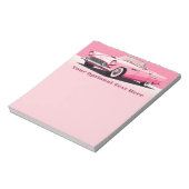 Benutzerdefiniertes rosa klassisches Auto Notizblock (Rotiert)