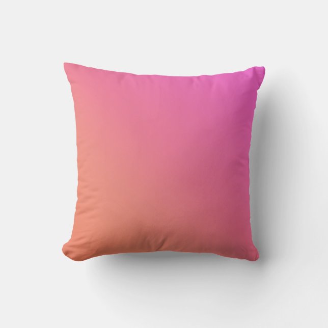 Benutzerdefiniertes rosa Ombre Kissen (Vorderseite)