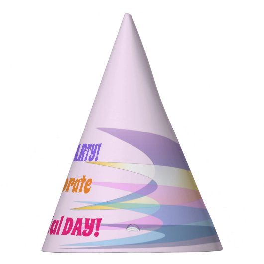Benutzerdefiniertes rosa Party Partyhütchen (Rechts)