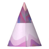 Benutzerdefiniertes rosa Party Partyhütchen (Rückseite)