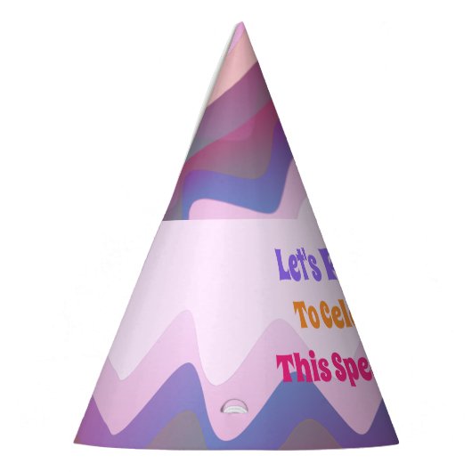 Benutzerdefiniertes rosa Party Partyhütchen (Links)