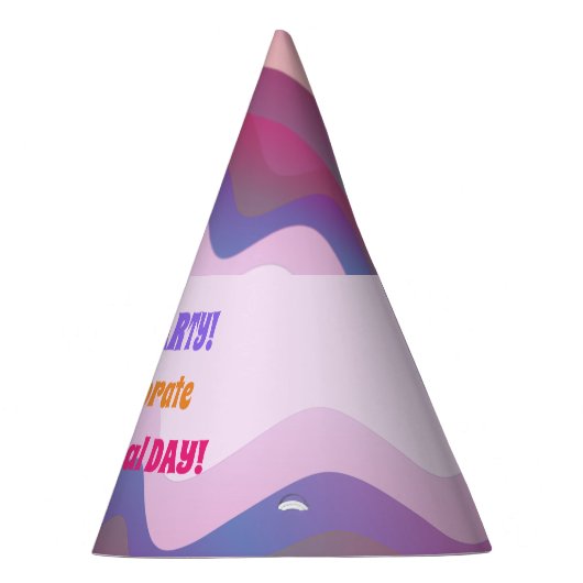 Benutzerdefiniertes rosa Party Partyhütchen (Rechts)