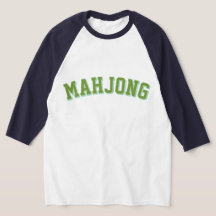 Benutzerdefiniertes Rosa Preppy Varsity Mahjong Gr