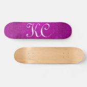 Benutzerdefiniertes rosa Rosa Glitzer-Skateboardde Skateboard (Horizontal)