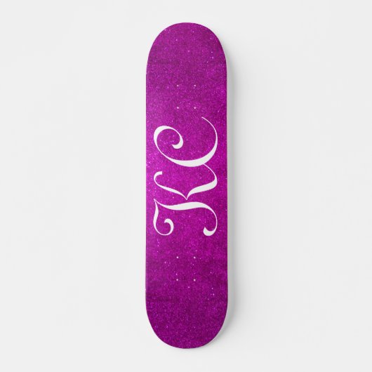 Benutzerdefiniertes rosa Rosa Glitzer-Skateboardde Skateboard (Vorne)
