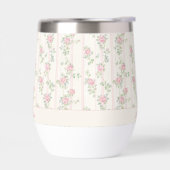 Benutzerdefiniertes rosa Rosen-Blumenmonogramm (Links)