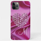 Benutzerdefiniertes rosa schwarzfarbene Diamanten Case-Mate iPhone Hülle (Rückseite)