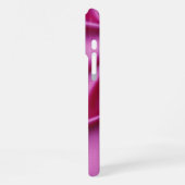 Benutzerdefiniertes rosa schwarzfarbene Diamanten  iPhone Hülle (Linke Seite)