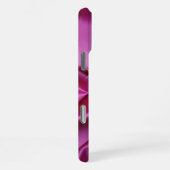 Benutzerdefiniertes rosa schwarzfarbene Diamanten  iPhone Hülle (Rechte Seite)