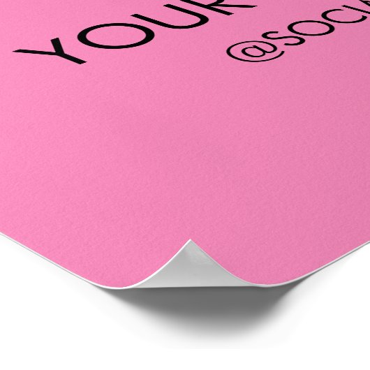 Benutzerdefiniertes rosa Verkaufszeichen mit Firme Poster (Ecke)