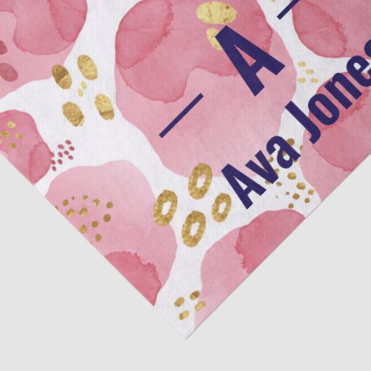 Benutzerdefiniertes rosafarbenes Blumenzettel - Pe Seidenpapier (Detail)