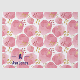 Benutzerdefiniertes rosafarbenes Blumenzettel - Pe Seidenpapier