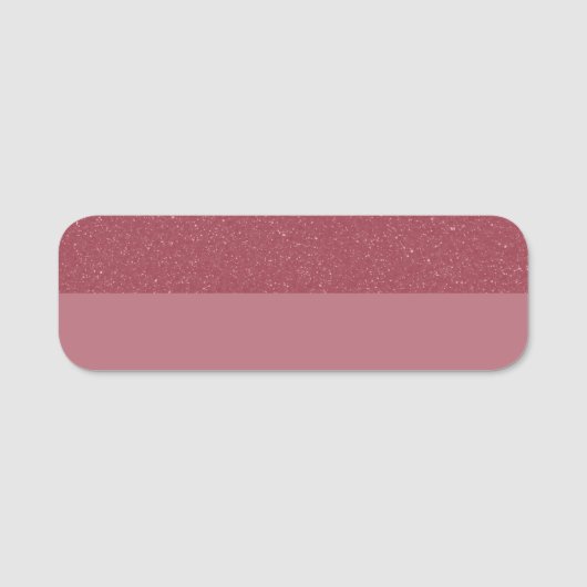 Benutzerdefiniertes Roségold geteiltes horizontale Namensschild (Vorderseite)