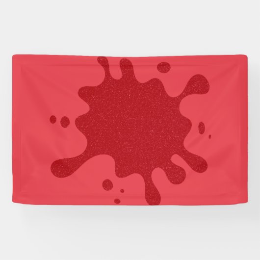 Benutzerdefiniertes Rot auf Tomato Red Splash Bann Banner (Horizontal)