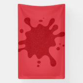 Benutzerdefiniertes Rot auf Tomato Red Splash Bann Banner (Vertikal)
