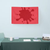 Benutzerdefiniertes Rot auf Tomato Red Splash Bann Banner (Messe)