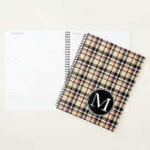 Benutzerdefiniertes rotes Beige Schwarz-weiße Quad Planer (Anzeige)