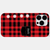 Benutzerdefiniertes rotes Flannel-Shirt Case-Mate iPhone Hülle (Rückseite (Horizontal))