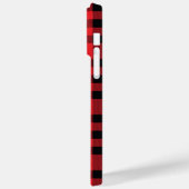 Benutzerdefiniertes rotes Flannel-Shirt Case-Mate iPhone Hülle (Rückseite / Links)