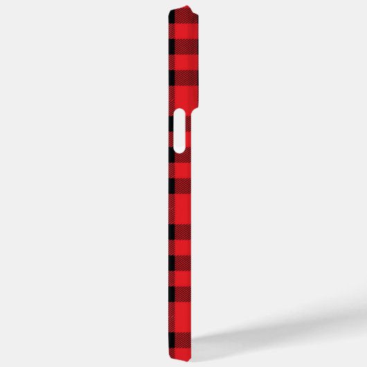 Benutzerdefiniertes rotes Flannel-Shirt Case-Mate iPhone Hülle (Rückseite / Rechts)