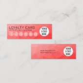 Benutzerdefiniertes rotes Gradient Geometric Mesh  Treuekarte (Vorne/Hinten)