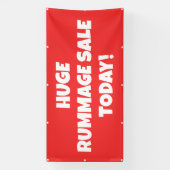 Benutzerdefiniertes rotes Trödelverkaufsbanner Banner (Vertikal)