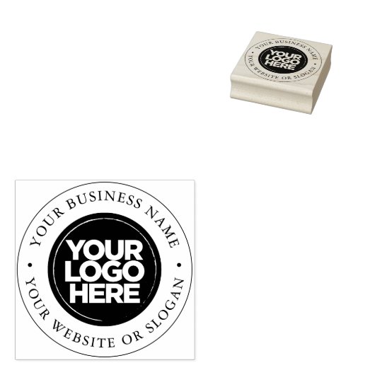 Benutzerdefiniertes Round-Logo Gummistempel (Stempel)