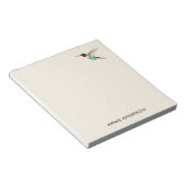 Benutzerdefiniertes Ruby-throated Hummingbird Note Notizblock (angewinkelt)