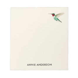 Benutzerdefiniertes Ruby-throated Hummingbird Note Notizblock