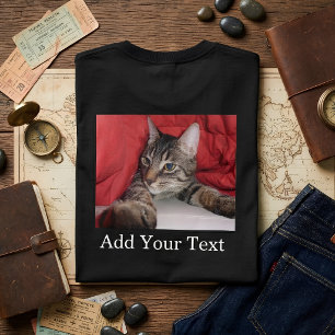 Benutzerdefiniertes Rückseitenfoto und optionaler T-Shirt