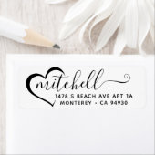 Benutzerdefiniertes Rücksendeadresse-Etikett mit H (Insitu)