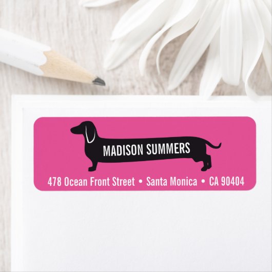 Benutzerdefiniertes Rücksendeadresse-Etikett mit W (Insitu)