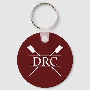 Benutzerdefiniertes Ruderclub-Monogramm Schlüsselanhänger