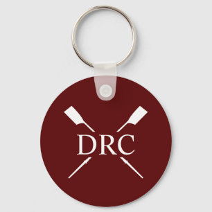 Benutzerdefiniertes Ruderverein-Monogramm Schlüsselanhänger