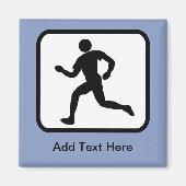 Benutzerdefiniertes Runner-Logo Magnet (Vorne)
