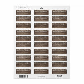Benutzerdefiniertes Rustic Woods Lights-Event-Adre (Vorne)