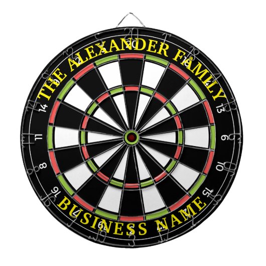Benutzerdefiniertes Rustikales Dartboard Dartscheibe (vorne)