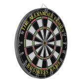 Benutzerdefiniertes Rustikales Dartboard Dartscheibe (Vorderseite Links)