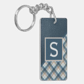 Benutzerdefiniertes rustikales, dunkelbraunes Must Schlüsselanhänger (Vorderseite links)